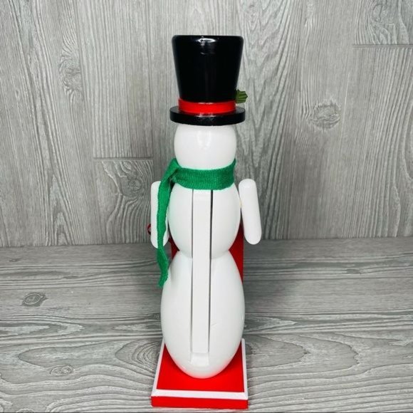 Snowman Christmas count down advent calendar magnetic nutcracker decoration - Picture 2 of 6